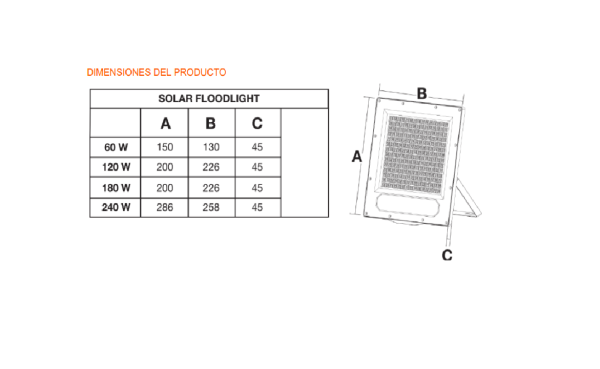 Solar Floodlight Value - Imagen 3